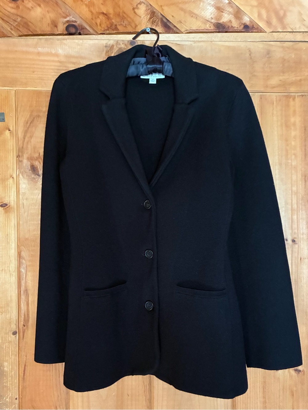 J. Crew Women's Sweater Blazer in Black (XS) - like new!